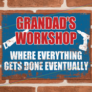 GRANDADS WORKSHOP METAL SIGNS